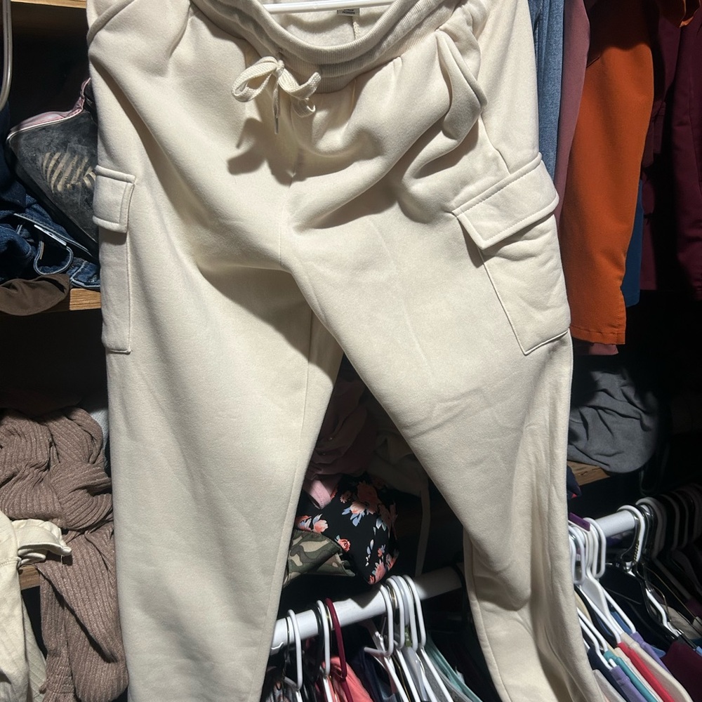 Women's Cream Joggers